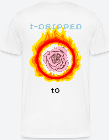 ROSE ON FIRE TD T-SHIRT