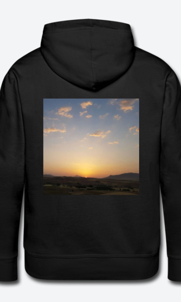SUNSET BACK! UNISEX Premium Hoodie | Spreadshirt 20