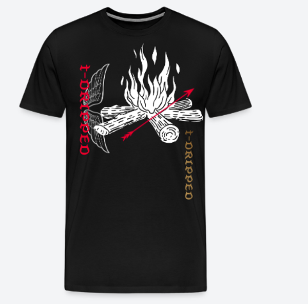 FIREPLACE WINGS T-SHIRT TD