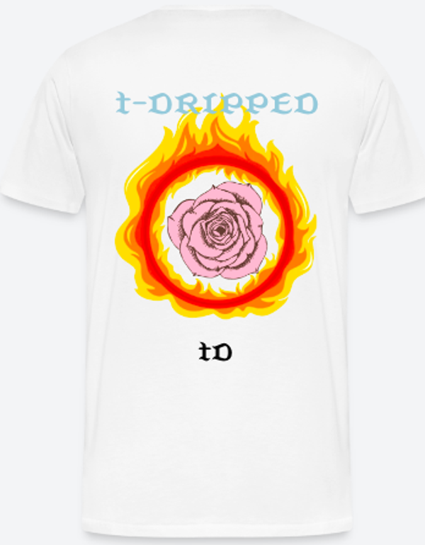 ROSE ON FIRE TD T-SHIRT