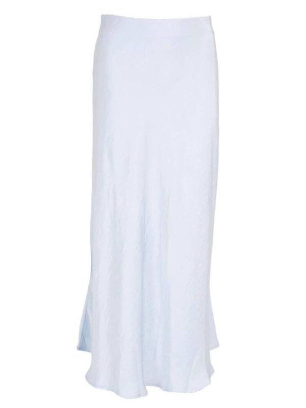 Azzurro satijnen rok - lichtblauw