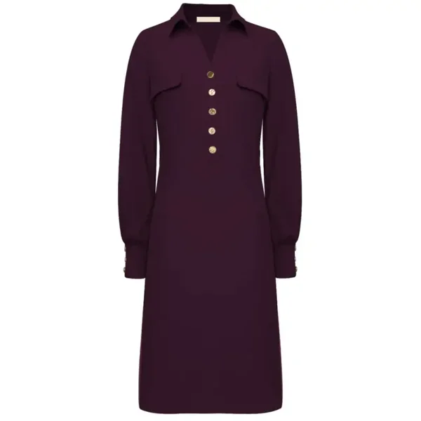 Triple Nine - travel jurk deep purple