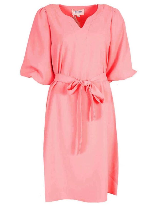 Azzurro jurk ceintuur - koraal roze