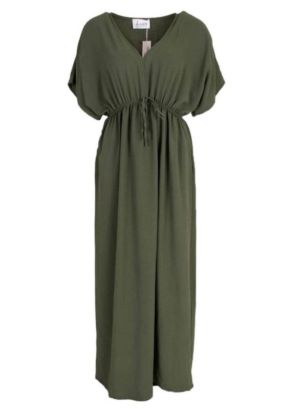 Azzurro jurk strikceintuur army