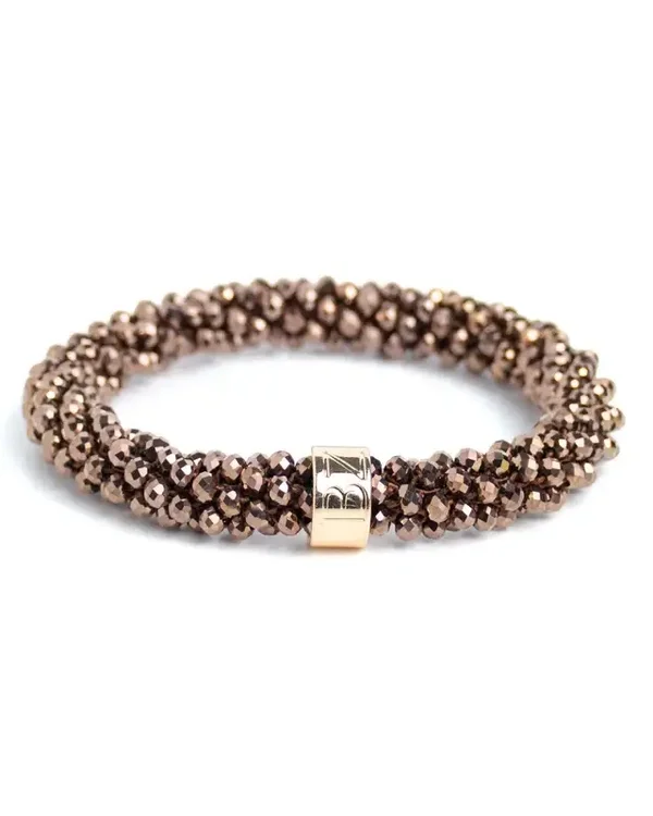 Banditz Beadz elastiek & armband chocolat brown