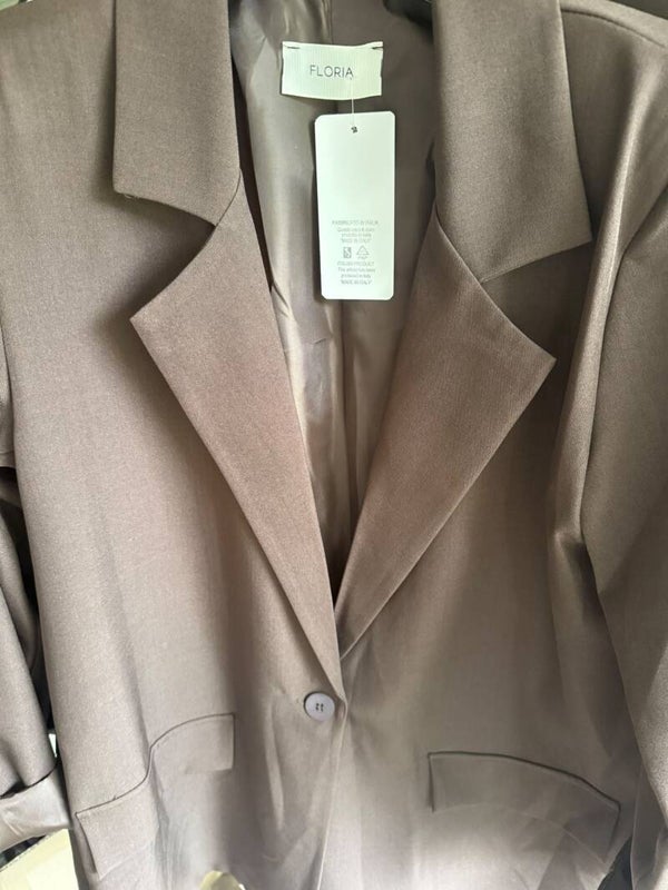 La Flor blazer bruin one size