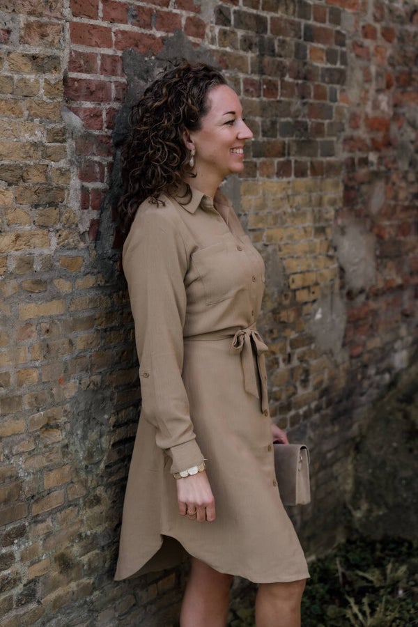 La Flor musthave viscose jurk - camel