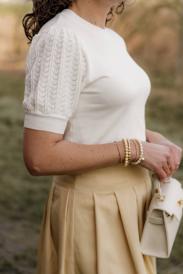 La Flor musthave top - off white