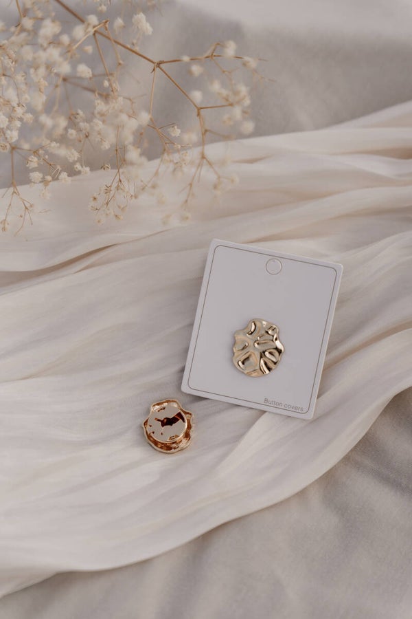 La Flor button covers goud