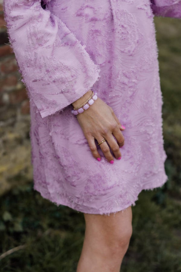 La Flor kralenarmband lila