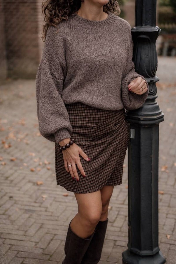 La Flor musthave trui taupe