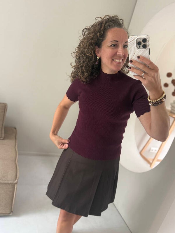 La Flor musthave top bordeaux