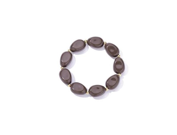 La Flor kralenarmband bruin