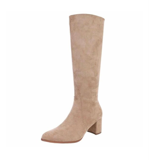 La Flor suède laarzen beige