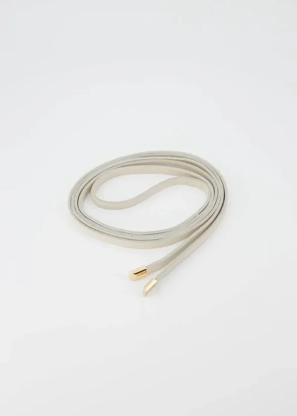 La Flor wikkelriem leer - beige