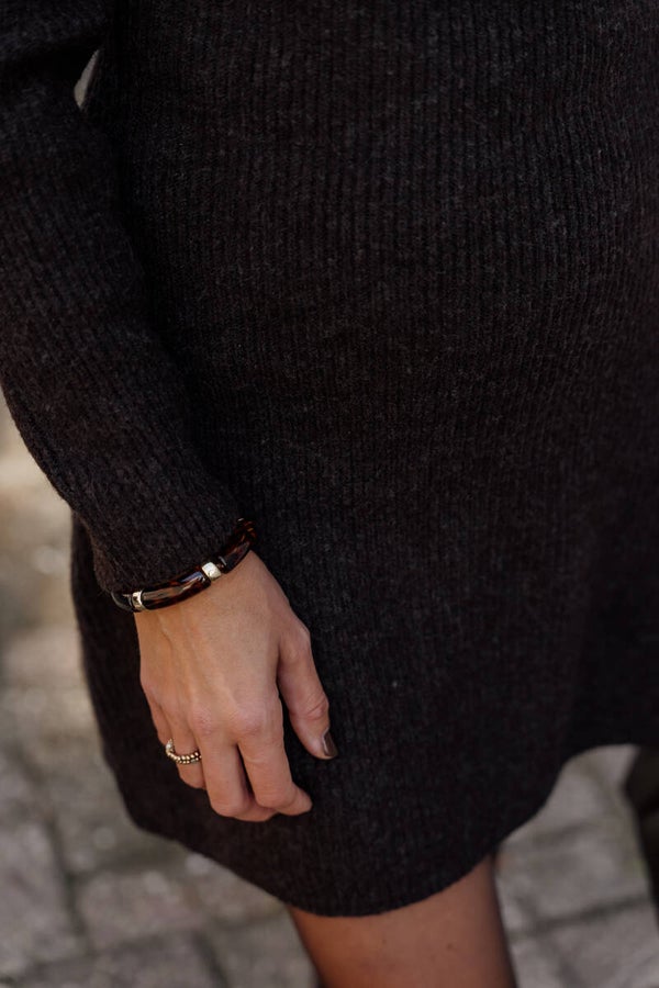 La Flor armband tube panter bruin