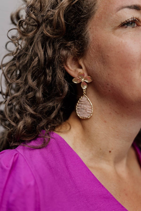 La Flor oorbellen statement bloem