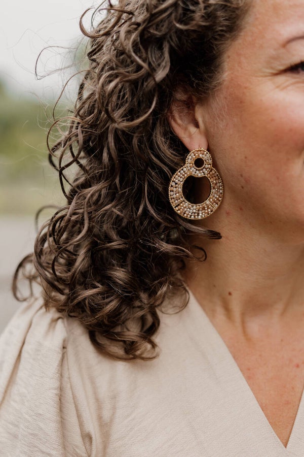 La Flor oorbellen statement rond