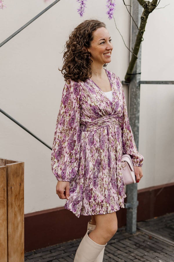 La Flor jurk - paars