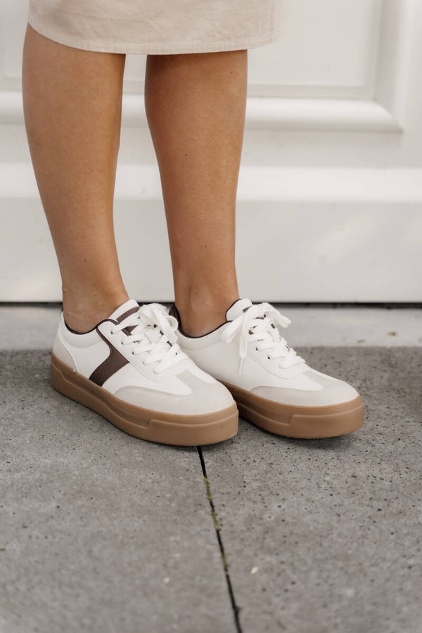 La Flor sneaker - beige bruin