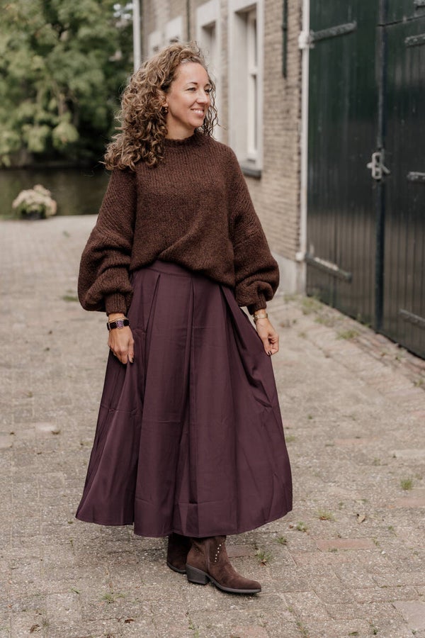 La Flor musthave trui - bruin