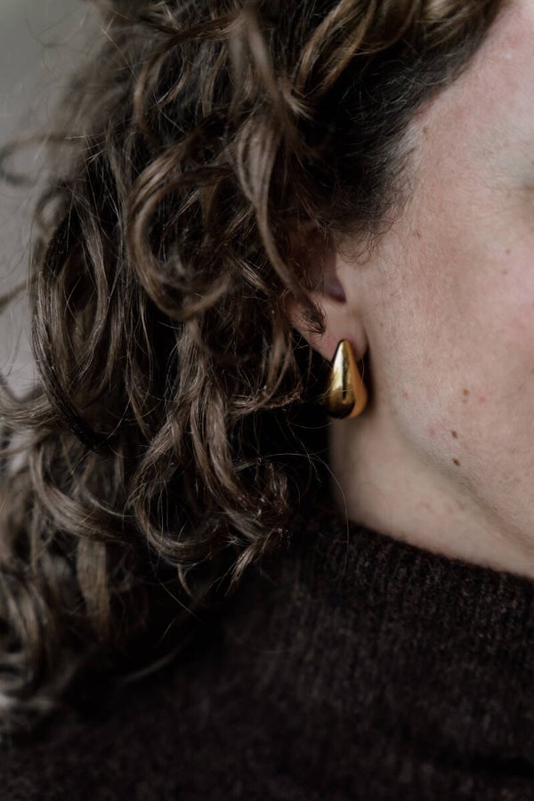 La Flor oorbellen druppel goud