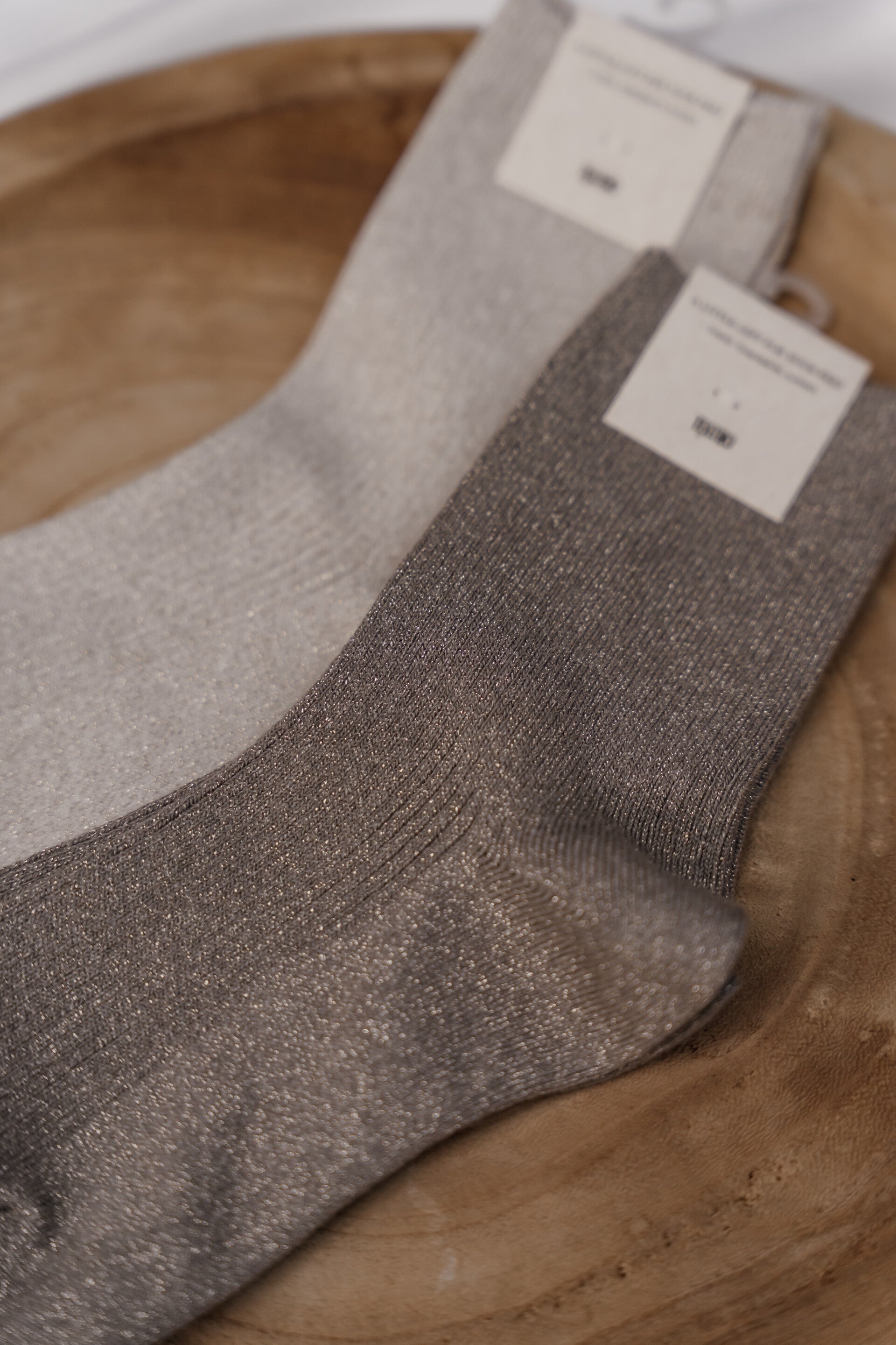 La Flor sokken glamour taupe