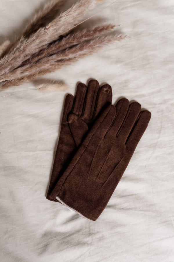 La Flor handschoenen donkerbruin