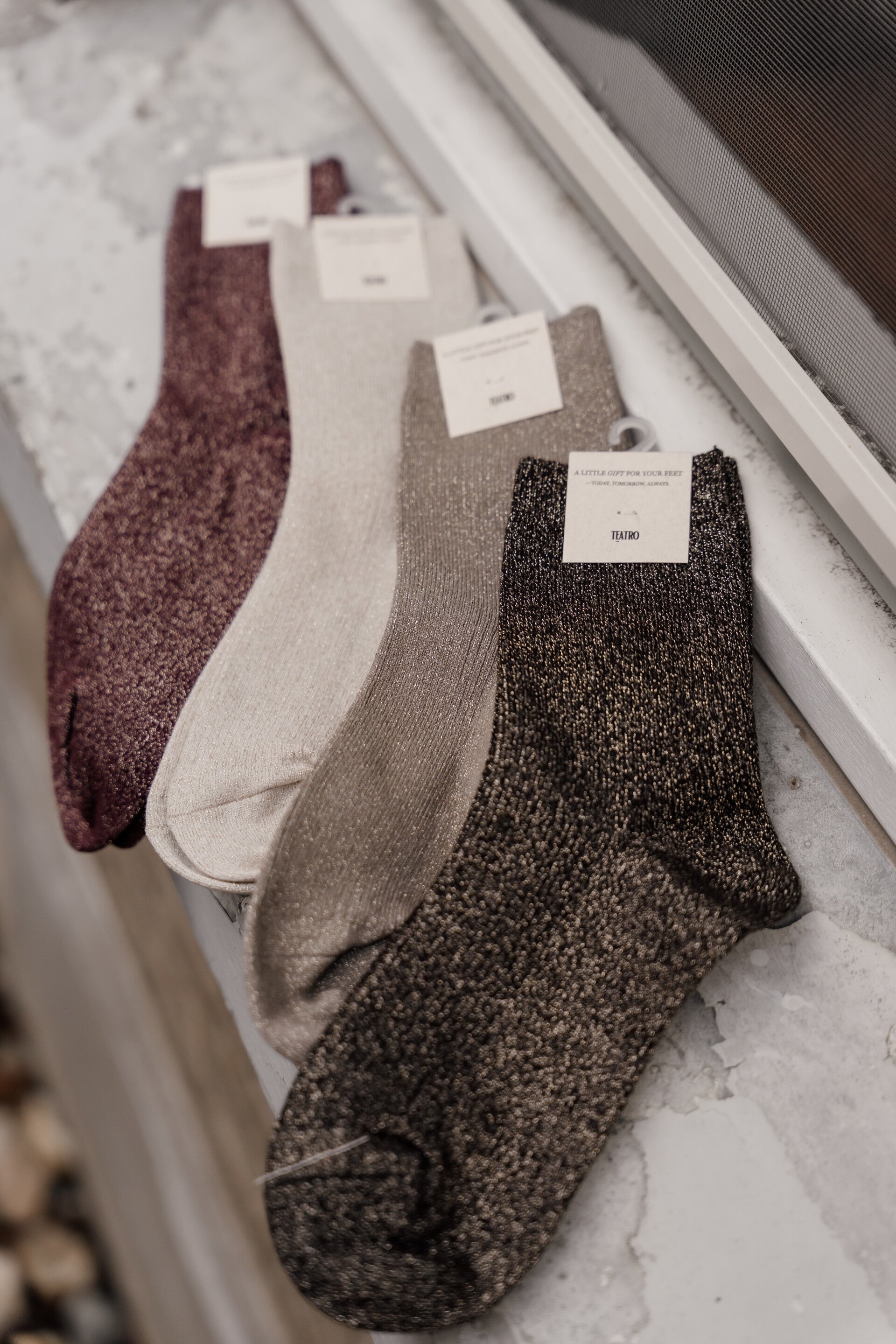 La Flor sokken glamour bruin