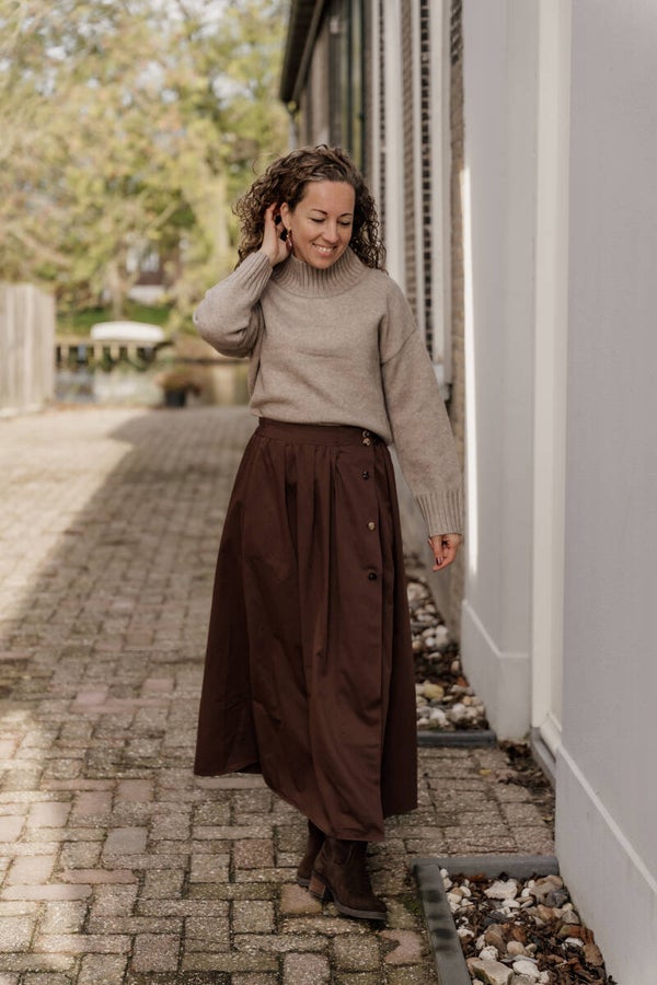 La Flor musthave trui - taupe