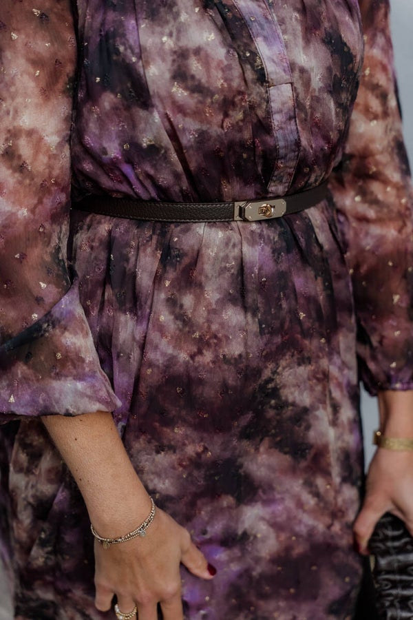 La Flor leren riem Garcia - donkerbruin
