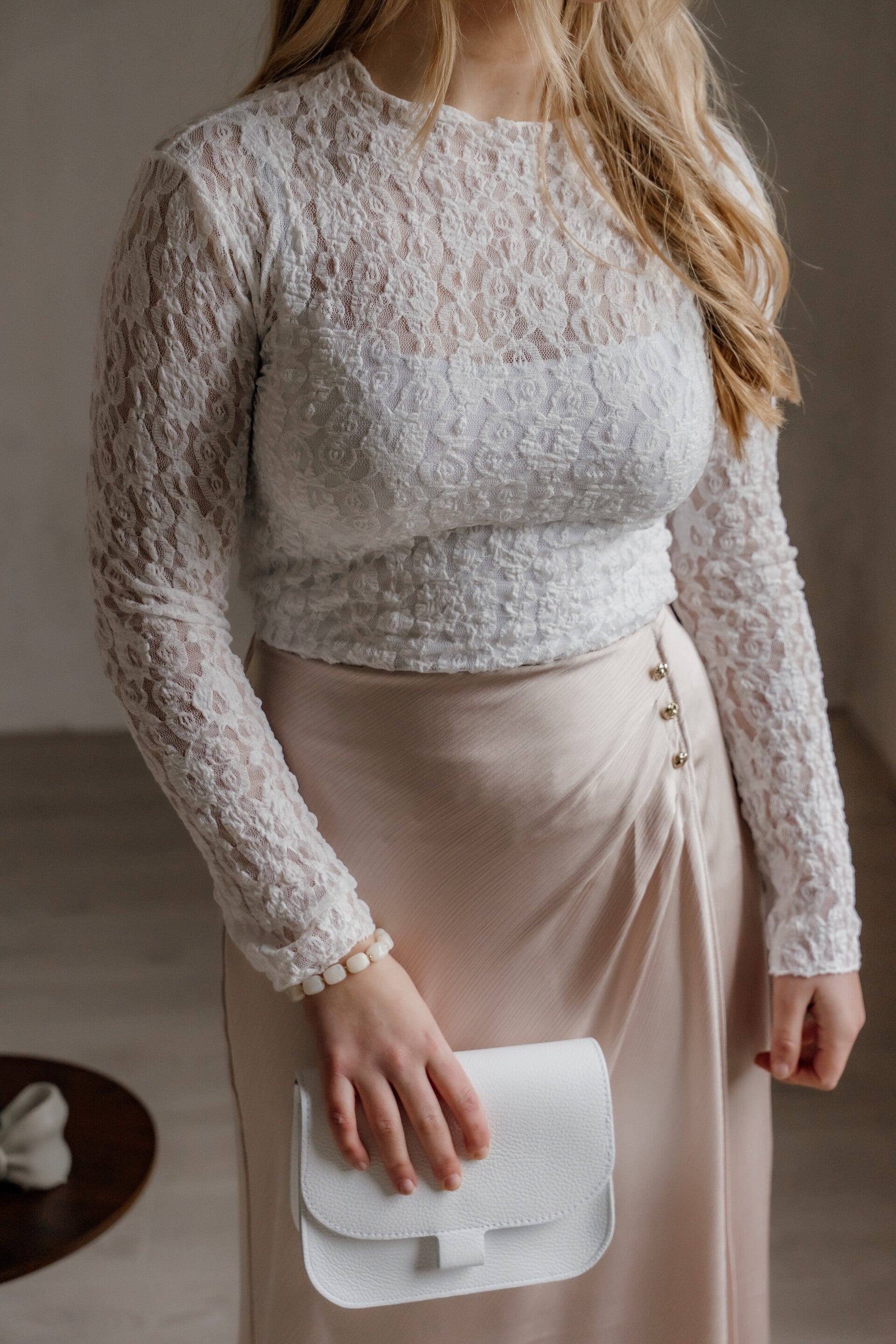 La Flor kanten top wit