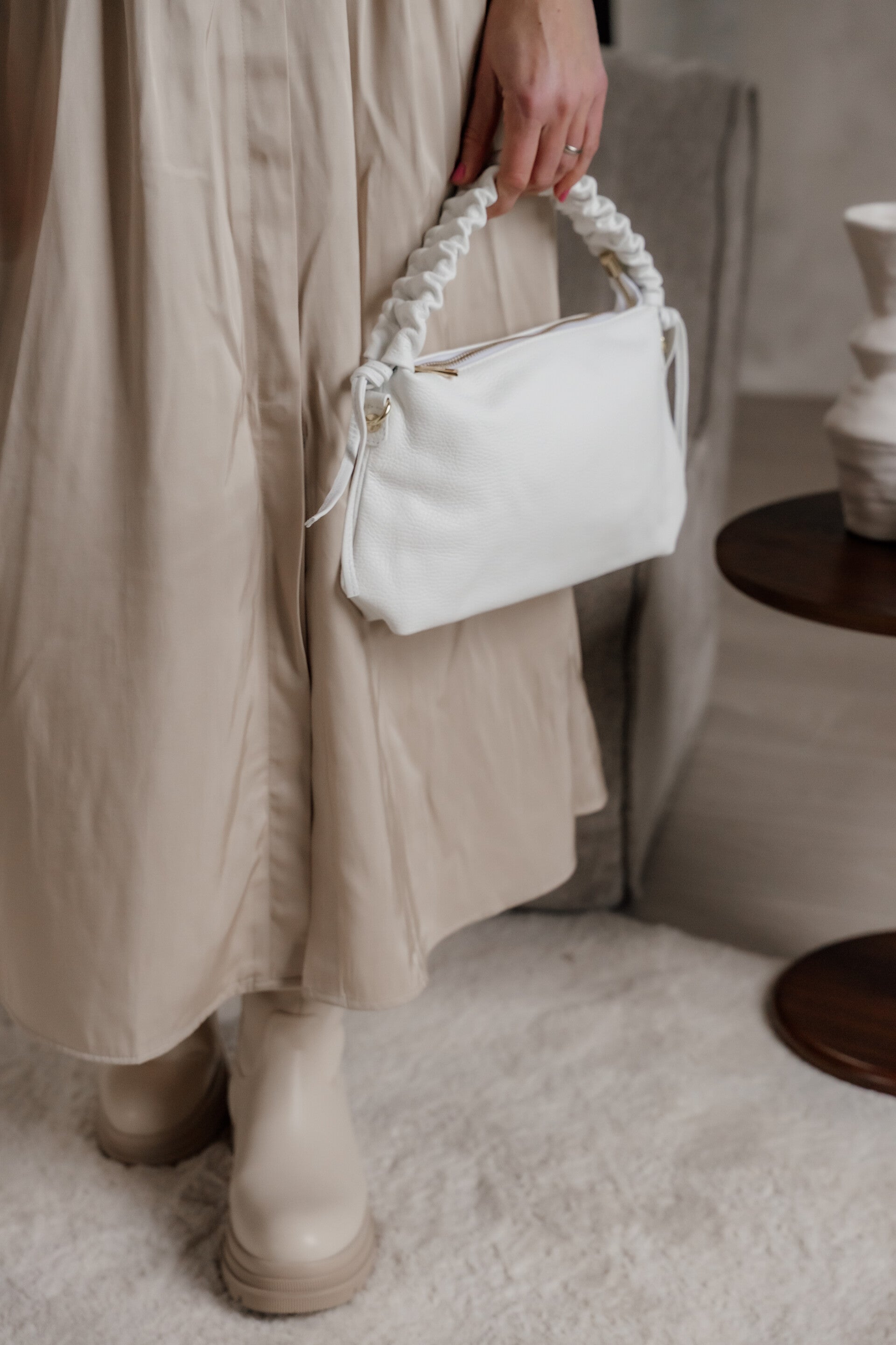 La Flor Tas Raina ClassicGrain - Wit