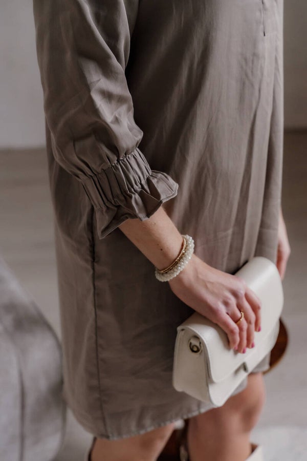 La Flor armband & elastiek - ecru