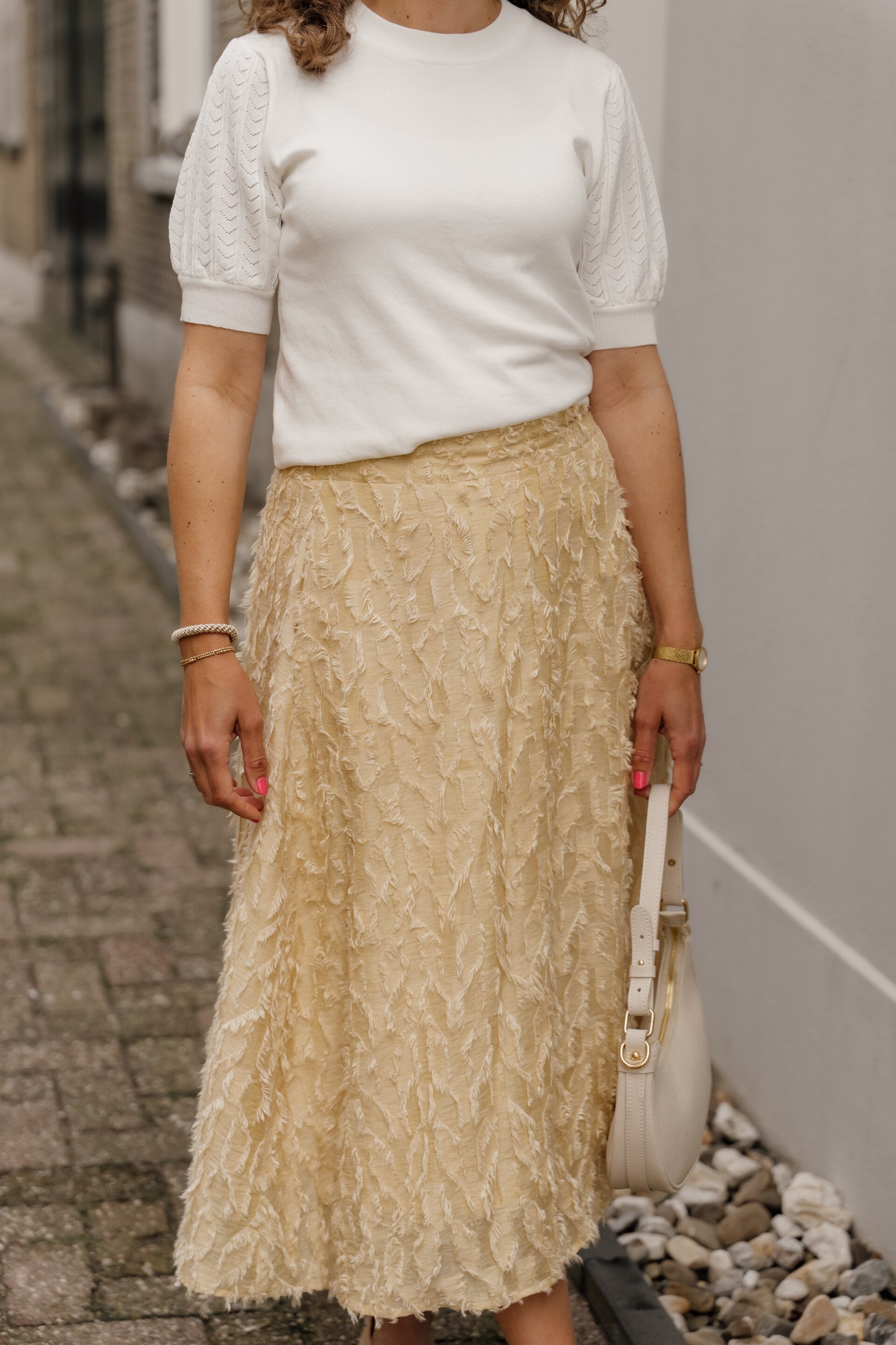 La Flor musthave top - off white