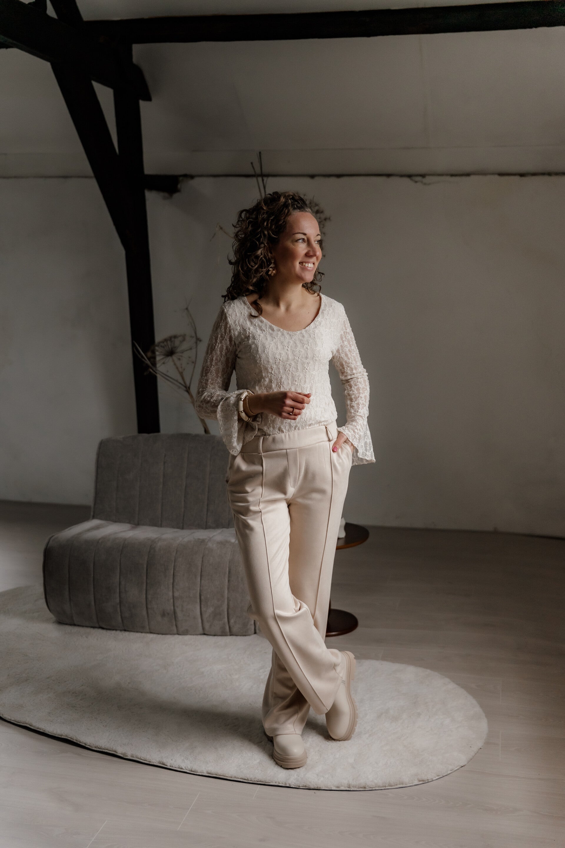 La Flor broek - beige