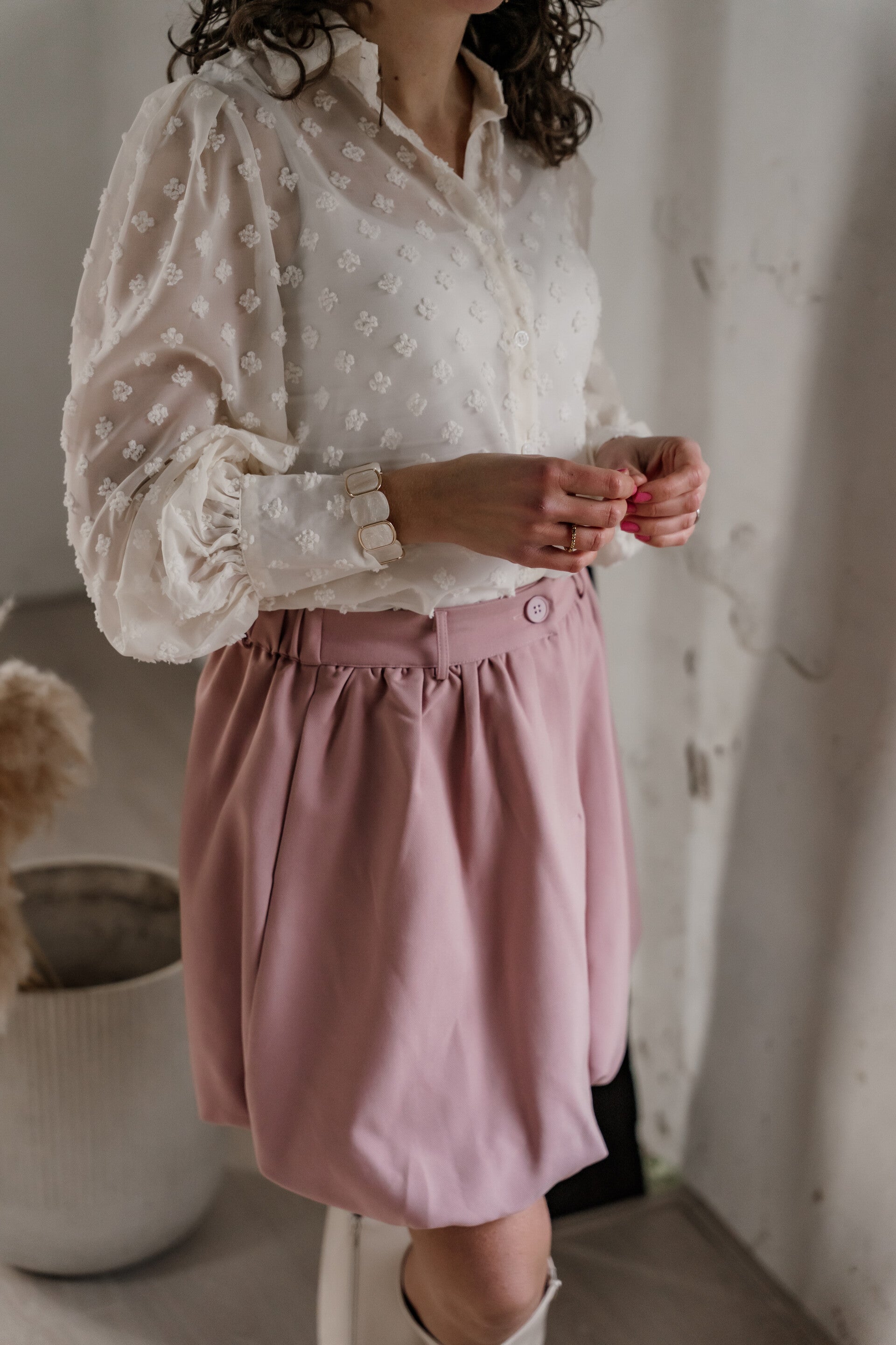 Azzurro ballonrokje - oud roze