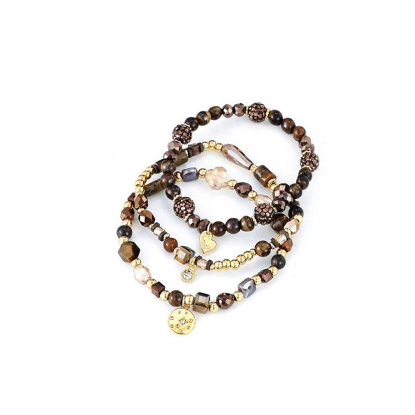 La Flor armbandjes bruin