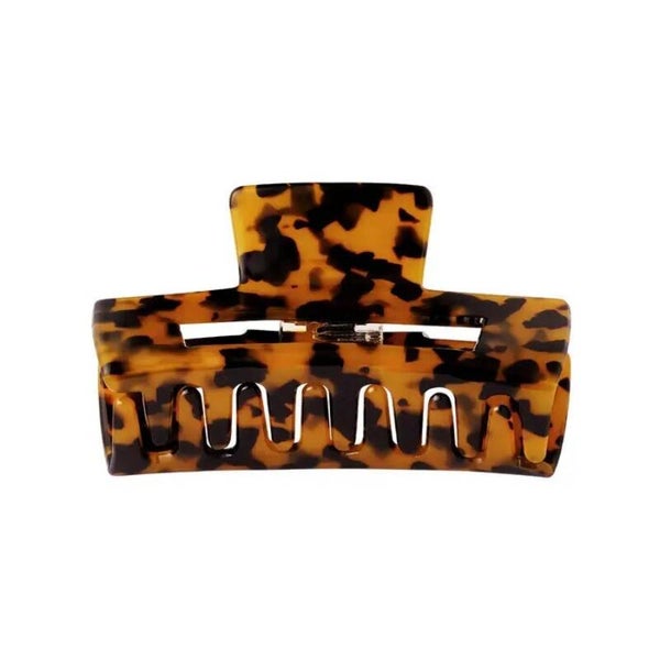 La Flor haarknip leopard - bruin