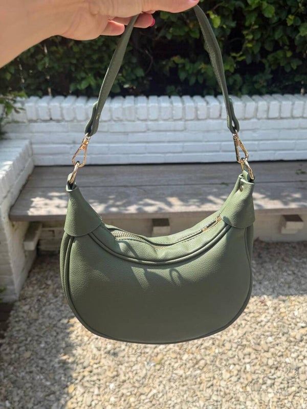 Sale tas PU leer groen