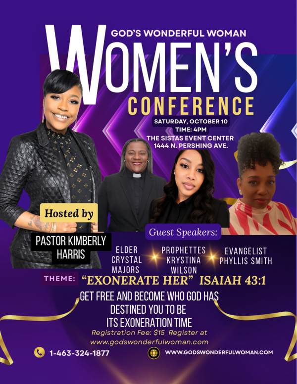God's Wonderful Woman Conference: Exonerate Her