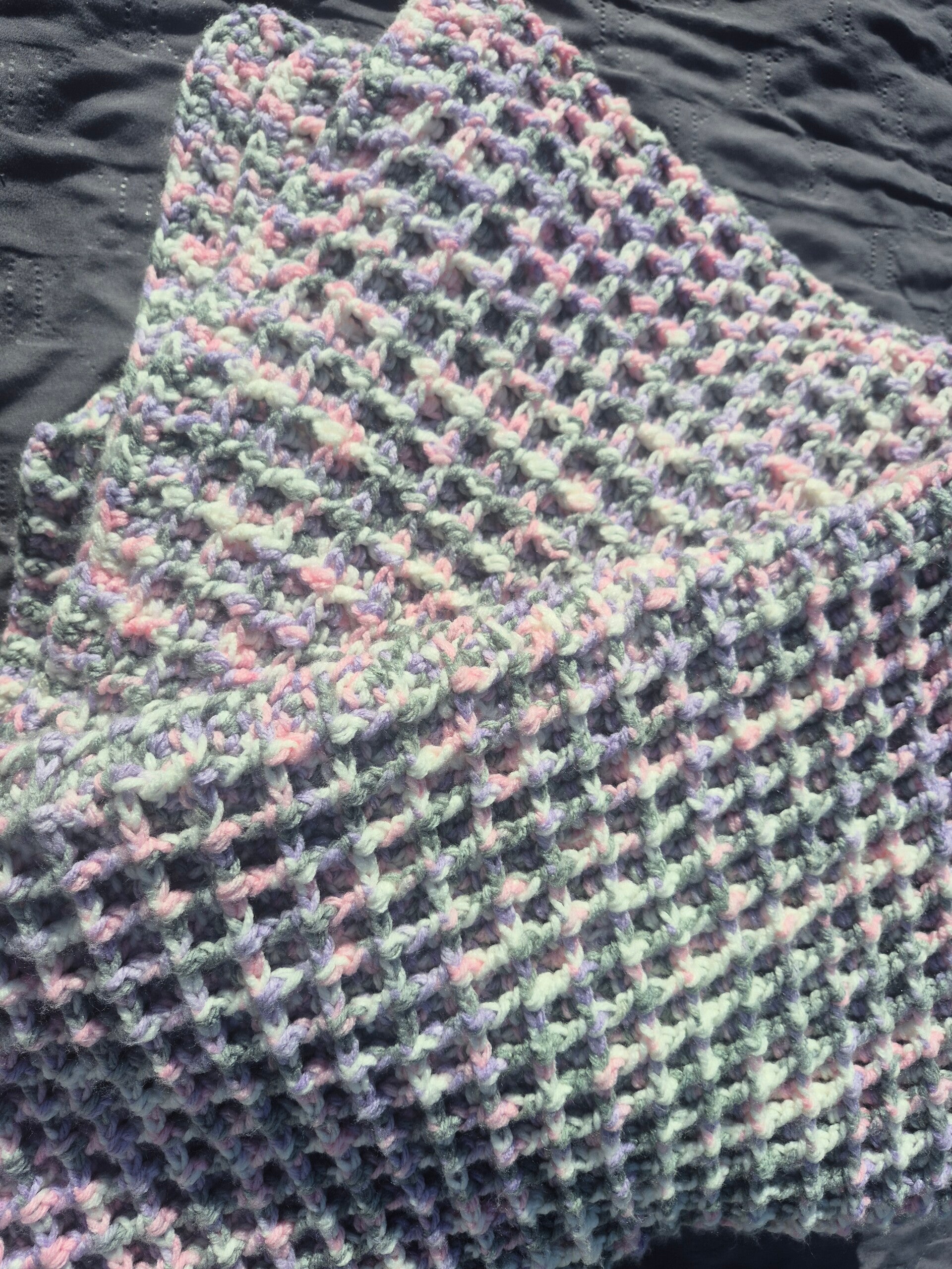 Waffle Stitch Blanket