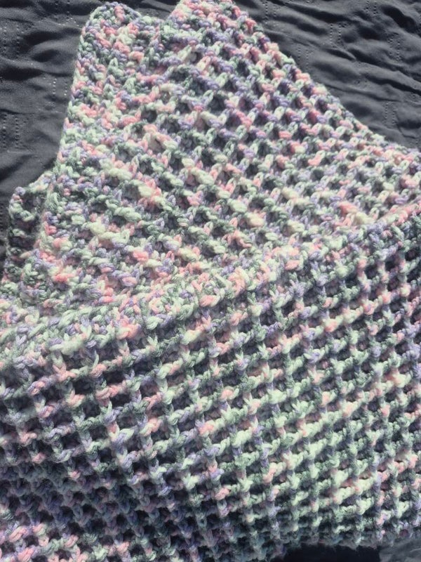 Waffle Stitch Blanket