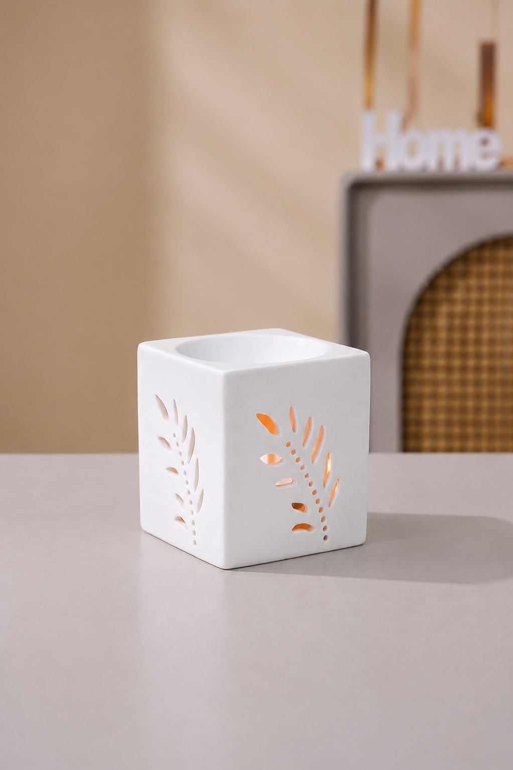 Petit Diffuseur Carré Épi de Blé.