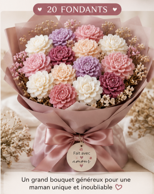 Bouquet 20 fondants parfumés.