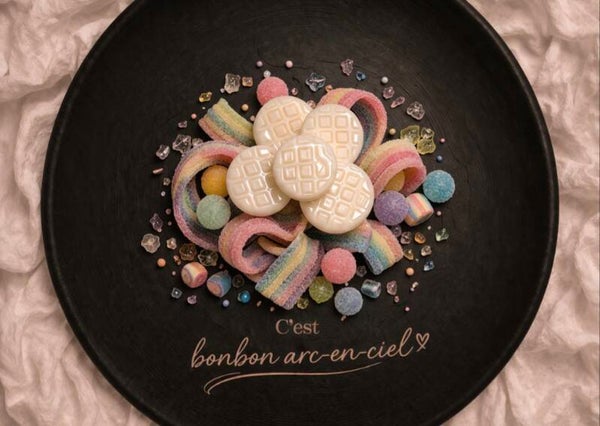 Fondant Bonbon Arc en ciel
