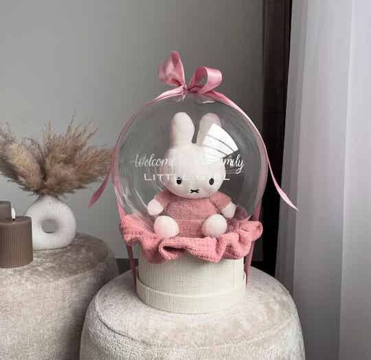 Nijntje roze + wiegdeken roze ( medium )