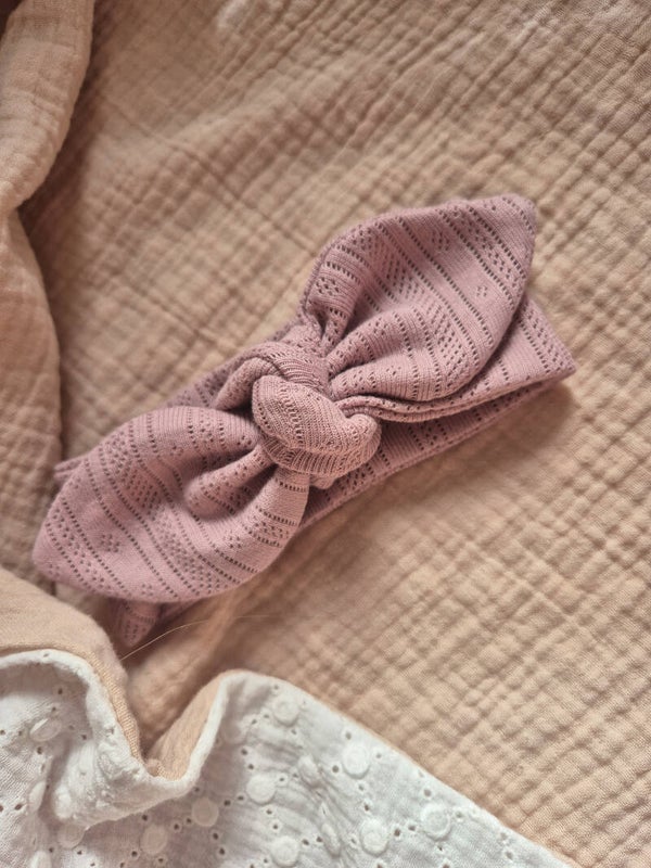 Haarband ajour pointelle *Mauve*