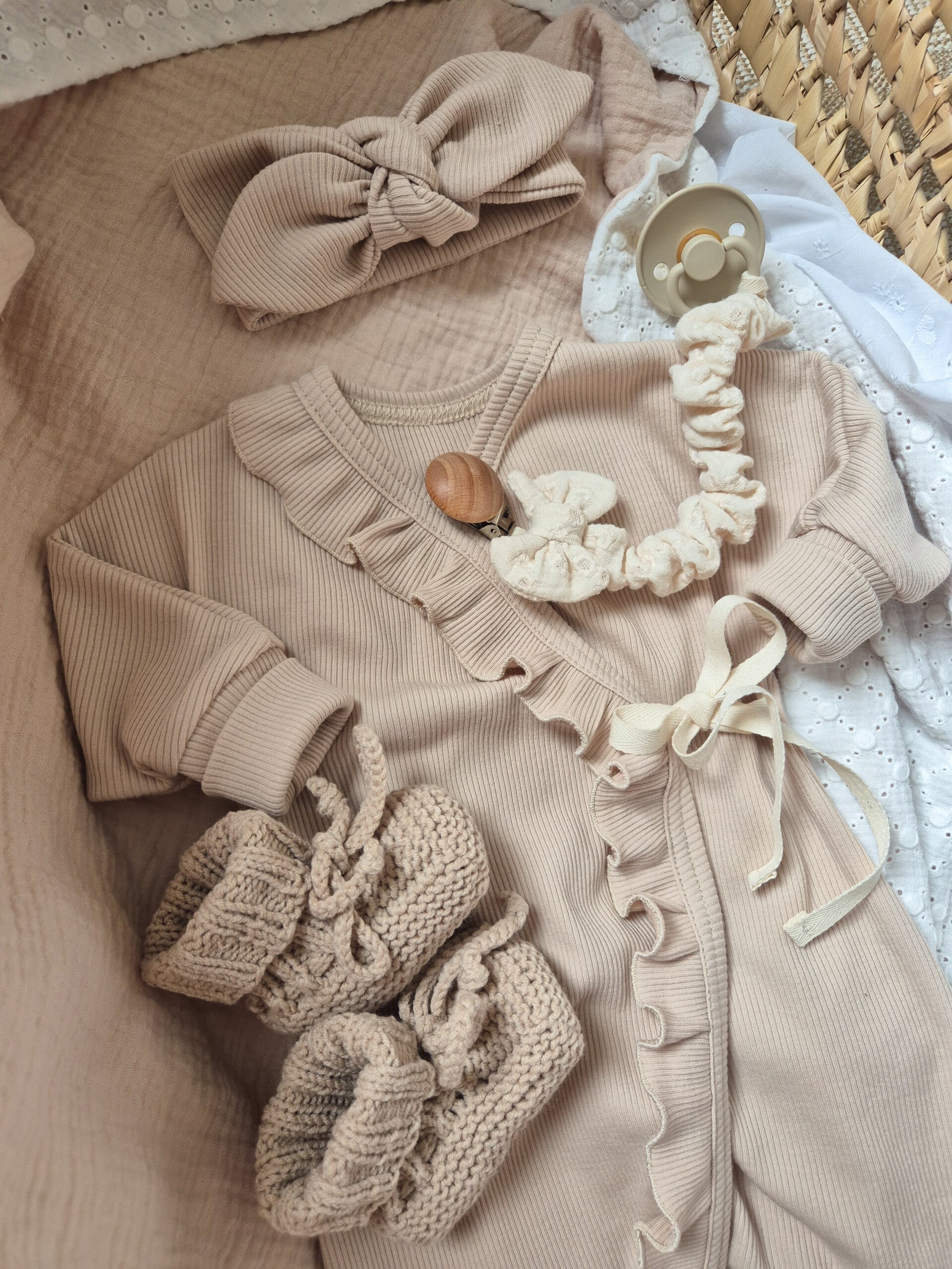 Haarband rib *Licht beige *