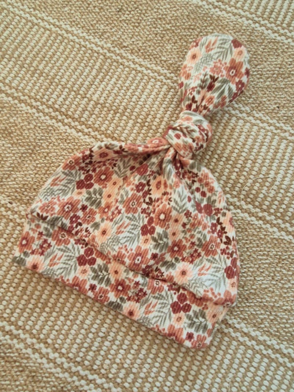 Knoopmutsje rib *Herfst bloemetjes*